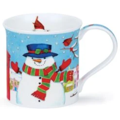 DUNOON Bute Christmas Post Snowman Mug