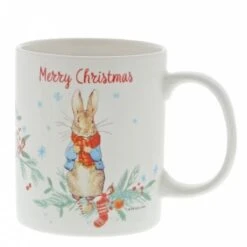 A30187 Beatrix Potter Peter Rabbit Christmas Mug