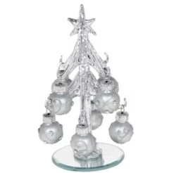 Glass Christmas Tree - Pure Silver Tree Small 4770 (Matte)