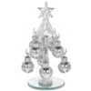 Glass Christmas Tree - Pure Silver Tree Small 4770 (Shiny) -Spode Xmas Store 477020pure20silver20 20small20shiny 1505212403