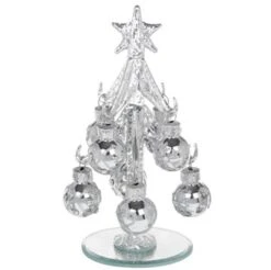 Glass Christmas Tree - Pure Silver Tree Small 4770 (Shiny)