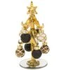 Glass Christmas Tree - Black & Gold Tree Small 67480 (White) -Spode Xmas Store 6748020 20black20gold20 20small20white 1504881991