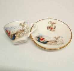 Caverswall Mini Cup & Saucer Christmas 1984 -Spode Xmas Store IMG 20190704 150646 285 1562250104