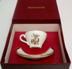 Caverswall Mini Cup & Saucer Christmas 1984 -Spode Xmas Store IMG 20190704 150737 056 1562250121