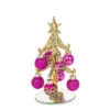 Glass Christmas Tree - Peacock Tree Small 283900 (Pink) -Spode Xmas Store Picture1 1536662724