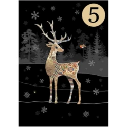 Bug Art Christmas MCC055 Reindeer Robin 5 Pack Of Cards