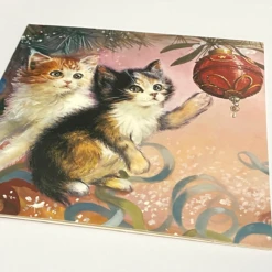 Medici Christmas - Charity Cards 6 Pack 'Kitten Tree' CHMT0097* -Spode Xmas Store Picture107 1632582259