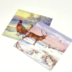 Medici Christmas - 10 Cards In Wallet 'Deer & Pheasants' XMW0049 -Spode Xmas Store Picture12 1662648320