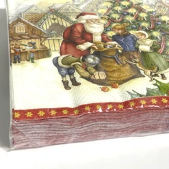 IHR Large Luncheon Napkins/Serviettes - Toy's Christmas Market -Spode Xmas Store Picture120 1643907443