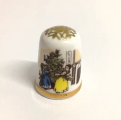 Caverswall Thimble Christmas 1990 -Spode Xmas Store Picture16 1562852451