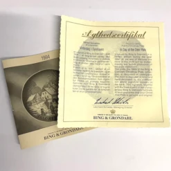 Bing & Grondahl Christmas Plate 1994 'A Day At The Deer Park' -Spode Xmas Store Picture16 1612784133