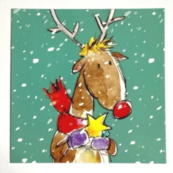 Medici Christmas - 10 Cards In Wallet 'Santa & Rudolph' XMW0041 -Spode Xmas Store Picture19 1662647898