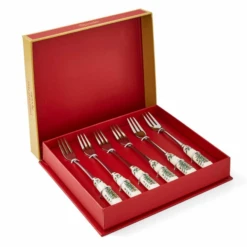Spode Christmas Tree - Pastry Forks Set Of 6
