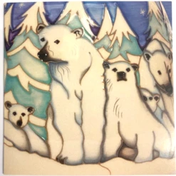Moorcroft Christmas Arctic Adventures Single Card