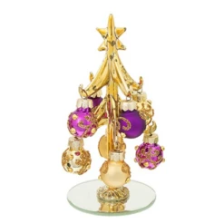 Glass Christmas Tree - Decadant Tone Tree Small 317145 (Purple)