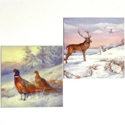 Medici Christmas - 10 Cards In Wallet 'Deer & Pheasants' XMW0049