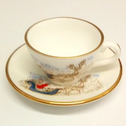 Caverswall Mini Cup & Saucer Christmas 1984 -Spode Xmas Store Picture20rtyrdt 1562853987