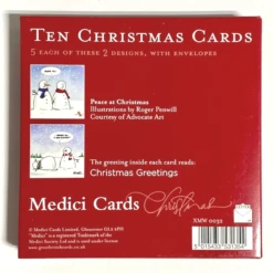 Medici Christmas - 10 Cards In Wallet 'Snowman Humour' XMW0032 -Spode Xmas Store Picture21 1662638727