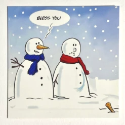 Medici Christmas - 10 Cards In Wallet 'Snowman Humour' XMW0032 -Spode Xmas Store Picture23 1662638771