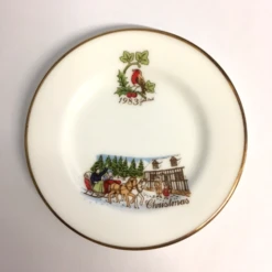 Caverswall Miniature Plate Christmas 1983 -Spode Xmas Store Picture24 1562860170