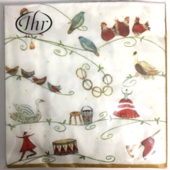 IHR Large Luncheon Napkins/Serviettes - 12 Days Of Christmas*
