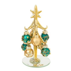 Glass Christmas Tree - Decadant Tone Tree Small 317145 (Green)
