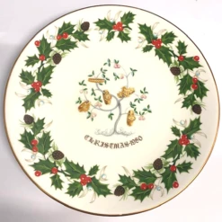 Royal Grafton Collectors Plate Christmas 1980 'Five Gold Rings'
