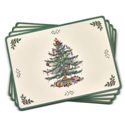 Spode Christmas Tree - Large Placemats Set Of 4