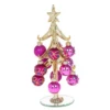 Glass Christmas Tree - Peacock Tree Medium 283901 (Pink) -Spode Xmas Store Picture4 1536663086
