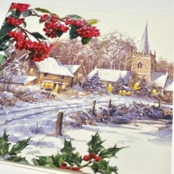 Medici Christmas - Charity Cards 6 Pack 'Winter Church' CHMT0122 -Spode Xmas Store Picture40 1662126192