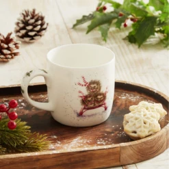 Wrendale Christmas Single Mug Sledgehogs (Hedgehogs) -Spode Xmas Store Picture44 1696335610