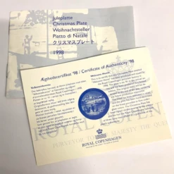 Royal Copenhagen Christmas Plate 1998 'Welcome Home' -Spode Xmas Store Picture45 1612269159