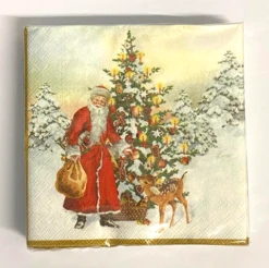 IHR Small Cocktail Napkins/Serviettes - Annual Christmas Santa -Spode Xmas Store Picture46 1605201840