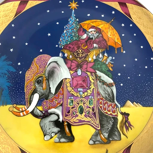 Bing & Grondahl Christmas Plate 'Santa In The Orient' 1996 4 Bing & Grondahl Christmas Plate 'Santa In The Orient' 1996 - Image 2