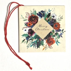 2022 Christmas Strung Gift Tags Pack Of 6 (one Design) O