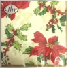 IHR Large Luncheon Napkins/Serviettes - Floral Christmas*