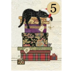 Bug Art Christmas ACC001 Cat Presents 5 Pack Of Cards