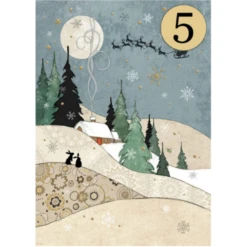 Bug Art Christmas KCC005 Winter Cottage 5 Pack Of Cards