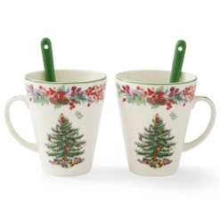 Spode Christmas Tree - Annual Mug & Spoon Set 2023