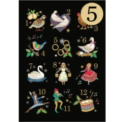 Bug Art Christmas MCC060 Twelve Days 5 Pack Of Cards