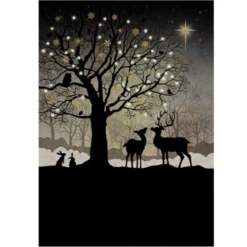 Bug Art Christmas MC039 Christmas Woodland Single Card