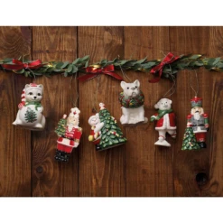 Spode Christmas Tree - Ornament Snowman Hugging Christmas Tree -Spode Xmas Store Picture77 1696618113