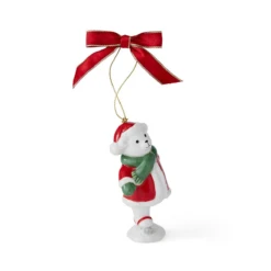 Spode Christmas Tree - Ornament Skating Teddy Bear -Spode Xmas Store Picture79 1696617494