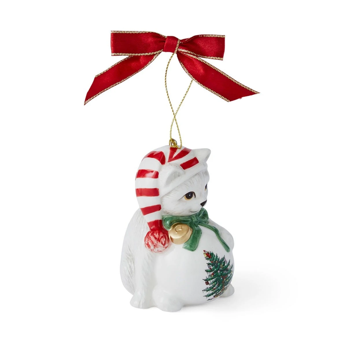 Spode Christmas Tree - Ornament Playful Kitten 4 Spode Christmas Tree - Ornament Playful Kitten - Image 2