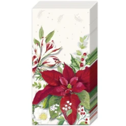 IHR Pocket Tissues/Hankies - Christmas Florals