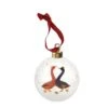 Sara Miller Christmas Decoration Bauble Geese Red & Blue -Spode Xmas Store SMGR79011 XG 1601466889