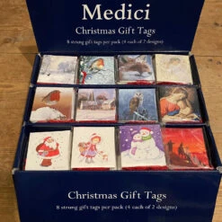 2022 Christmas Strung Gift Tags Pack Of 8 (4 Of 2 Designs) D -Spode Xmas Store TAGS 1605970873