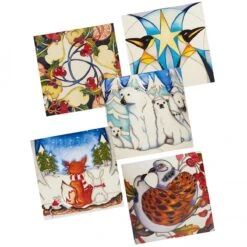 Moorcroft Christmas Penguin Frieze Single Card -Spode Xmas Store XCARDS 1200x1200 1575388408