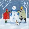Emma Ball Christmas Snowman Building (Pack Of 6) Cards XM81 -Spode Xmas Store XM81.WEB 1660743643