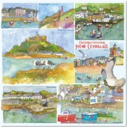 Emma Ball Cornwall Christmas Single Card XUK02